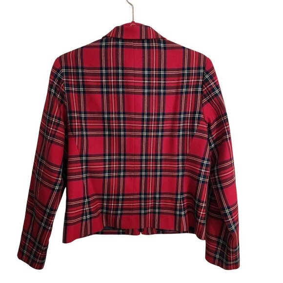 Pendleton Vintage Virgin Wool Plaid Full Zip Jacket Size 8 - Picture 2 of 4